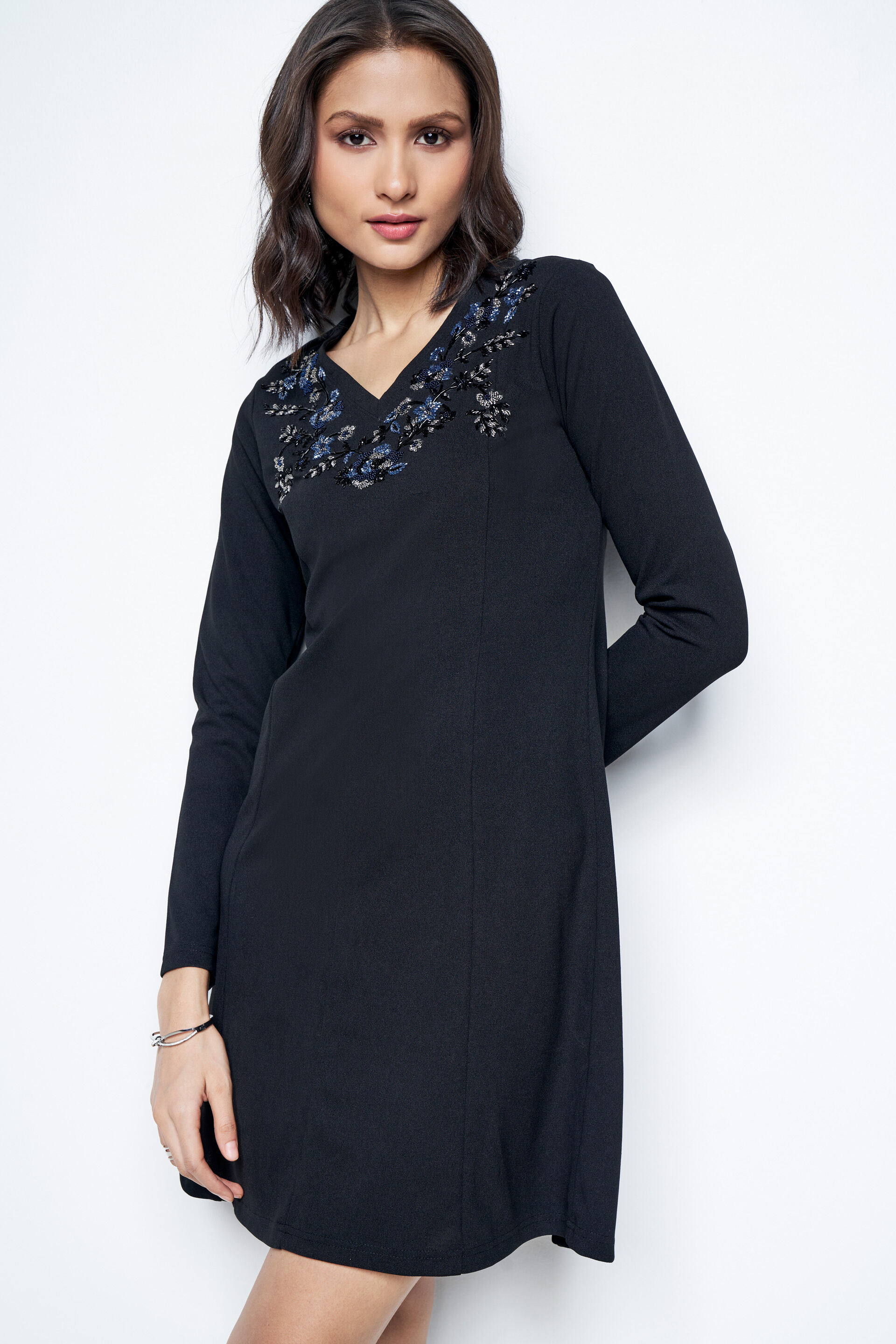 Marseille Dress, Black, image 2